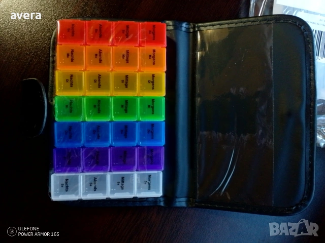 органайзер за съхранение на лекарства 