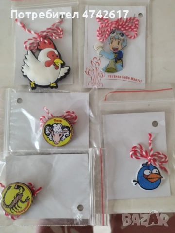 Мартеници- ръчна изработка, снимка 3 - Български сувенири - 53536492