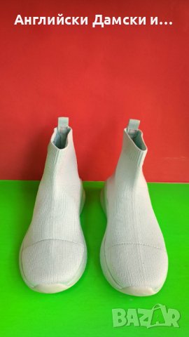 Английски дамски кецове тип чорап-RIVER ISLAND, снимка 4 - Кецове - 40269328