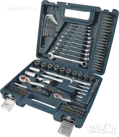 Гедоре комплект Bosch 1/4`` , 1/2`` , 134 части , 1600A03AL1