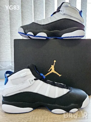 Air Jordan 6 rings white/game royal-black/size-45, снимка 3 - Маратонки - 48406598