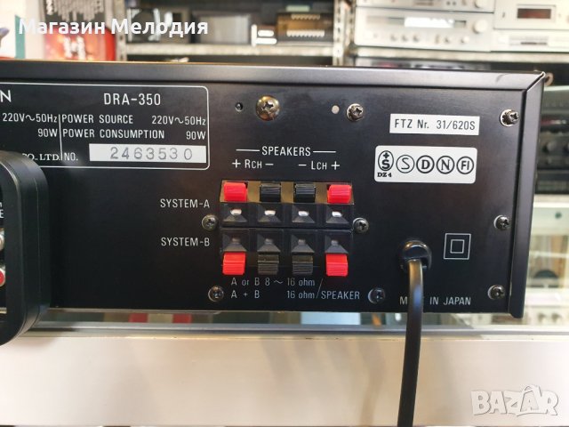 Ресийвър Denon DRA-350 В отлично техническо и визуално състояние., снимка 14 - Ресийвъри, усилватели, смесителни пултове - 39849730