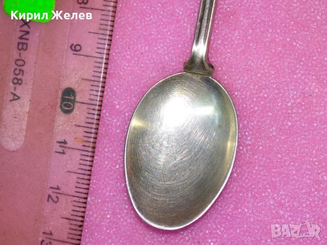 TEGERNSEE СТАРА НЕМСКА КОЛЕКЦИОНЕРСКА ЕМАЙЛИРАНА СРЕБЪРНА ЛЪЖИЧКА За КАФЕ СРЕБРО 800 REU ПРОБА 42997, снимка 9 - Колекции - 44376464