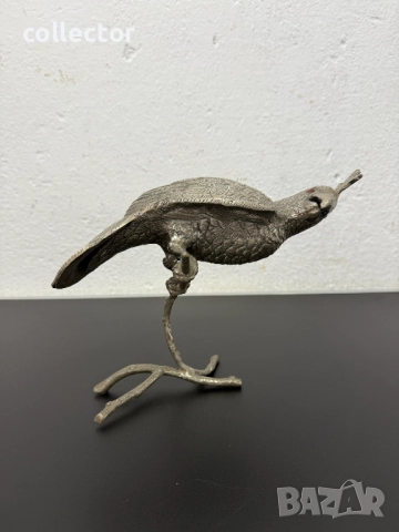 Бронзова фигура / скулптура на папагал - Какаду. №7694, снимка 8 - Антикварни и старинни предмети - 52686989