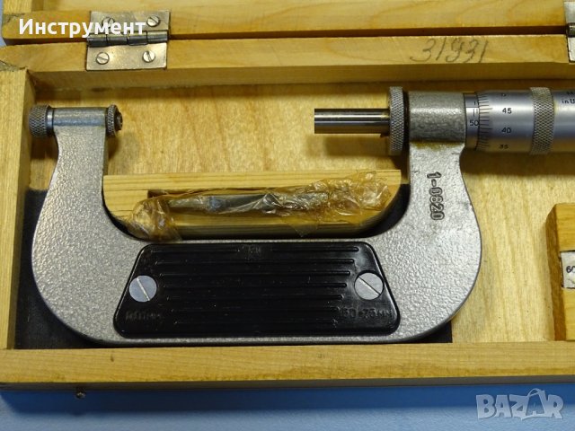 Микрометър резбомер MBM 50-75 mm Micrometer with Inserts, снимка 4 - Шублери - 41226917