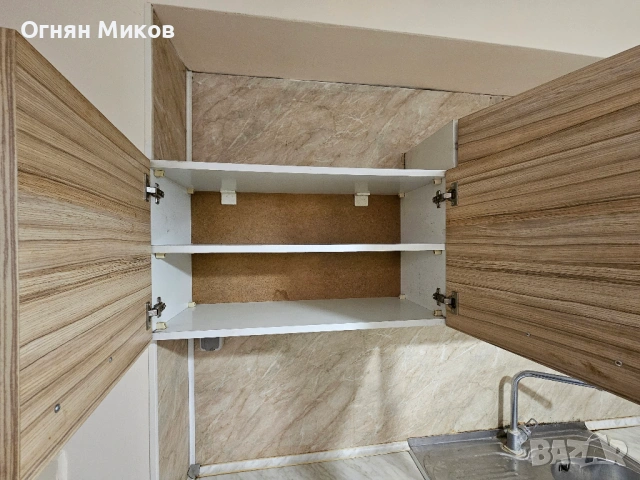 Кухня Явор ПДЧ 220/160см + комплект плотове и мивка, запазена, снимка 4 - Кухни - 53602911