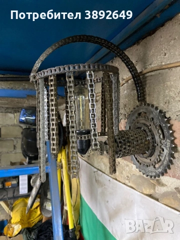 Лампа , аплик ,абажур , метал, снимка 5 - Лампи за стена - 53349406