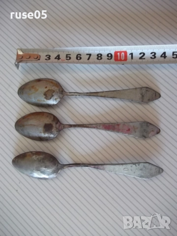 Лот от 3 бр. лъжици стари, снимка 2 - Прибори за хранене, готвене и сервиране - 51955308