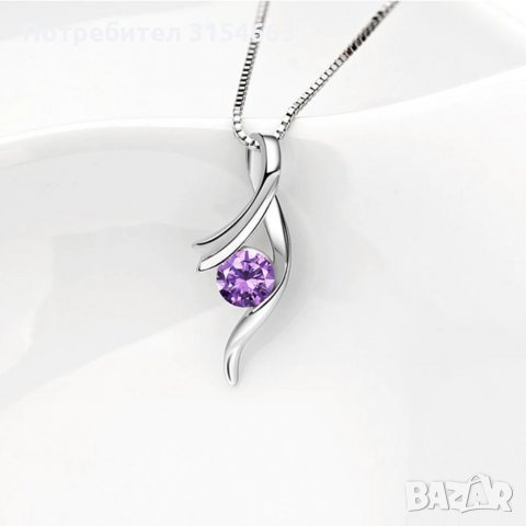 Колие с кристал