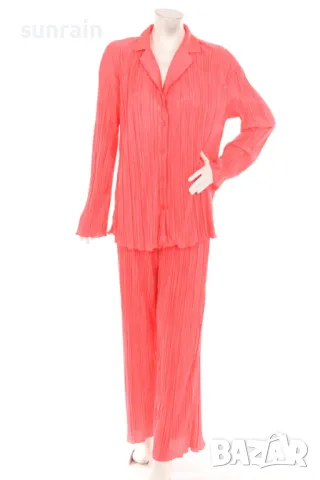 розов комплект плисе