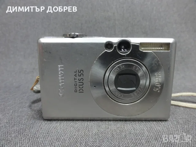 ЦИФРОВ ФОТОАПАРАТ CANON DIGITAL IXUS 55 5.0MP CCD DIGITAL CAMERA Y2K DIGICAM, снимка 2 - Фотоапарати - 55722755