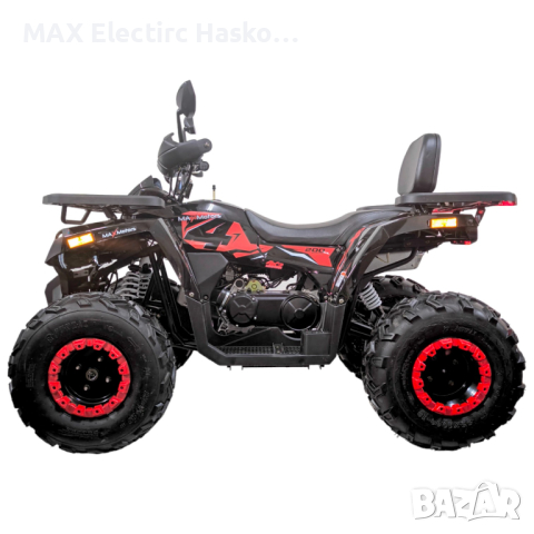 Бензиново ATV 200 кубика Shark Black & Red с LED дисплей, снимка 6 - Мотоциклети и мототехника - 44751784