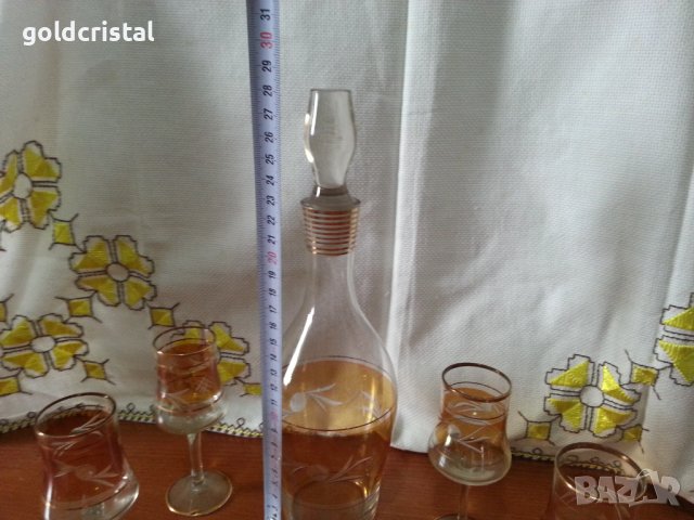 Ретро чаши с гарафа, снимка 4 - Антикварни и старинни предмети - 41528146