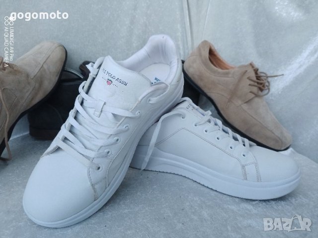 Кецове Като нови мъжки бели, спортни обувки U.S. Polo Assn®, снимка 14 - Кецове - 44450796