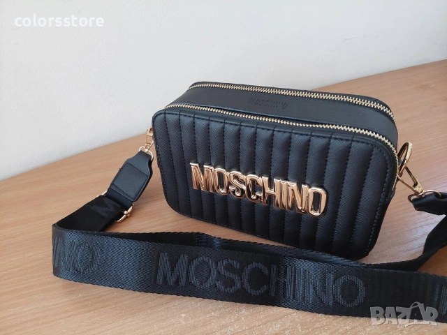 Черна чанта Moschino код SG-Z85, снимка 3 - Чанти - 42266126