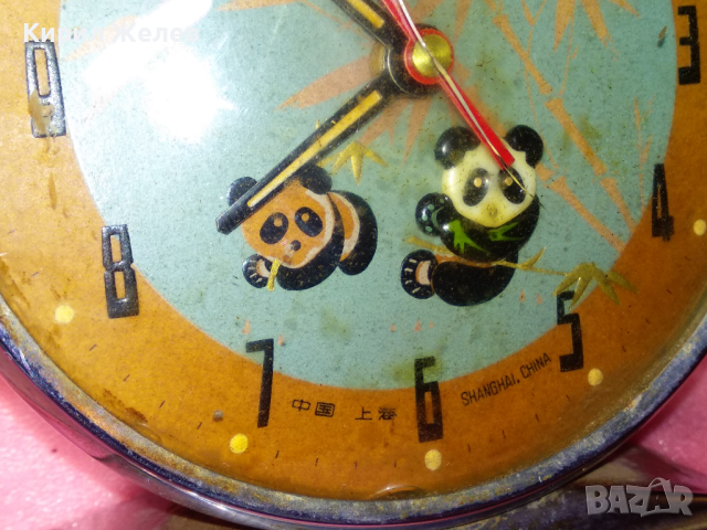 SHANGHAI CHINA Стар РЯДЪК КОЛЕКЦИОНЕРСКИ РЕТРО МЕХАНИЧЕН КИТАЙСКИ БУДИЛНИК ШАНХАЙ 30792, снимка 2 - Антикварни и старинни предмети - 44548936