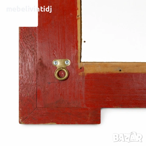 Стилно декоративно огледало с масивна дървена рамка, снимка 5 - Огледала - 53559051