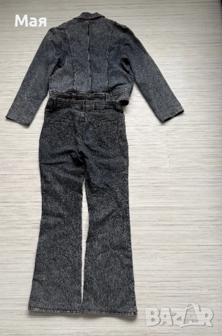 40 лева нов ластичен дънков комплект размер M-L. , снимка 2 - Дънки - 51798352