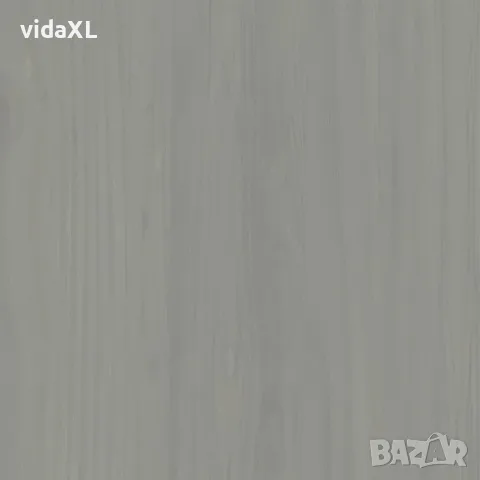 vidaXL Бюфет с чекмеджета VIGO, 113x40x75 см, сив, бор масив, снимка 8 - Бюфети - 56147331