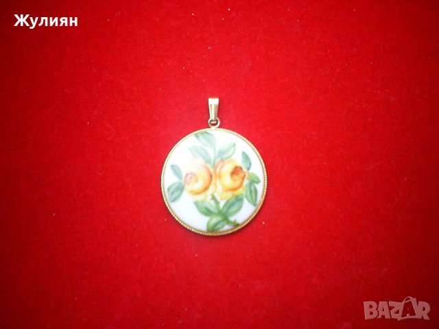  ВИСУЛКА ПОРЦЕЛАН РЪЧНО РЕСУВАН, снимка 5 - Антикварни и старинни предмети - 35972026