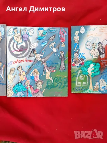 Маслена картина платно Триптих , снимка 8 - Картини - 47984083