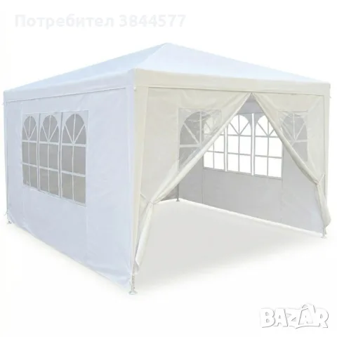 Градинска шатра павилион 3x4x2.5 м бяла , снимка 4 - Градински мебели, декорация  - 56288994