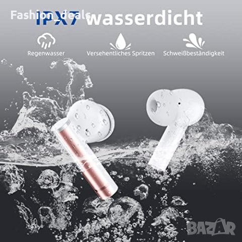 Нови Bluetooth 5.3 слушалки с HD микрофон HiFi стерео звук музика спорт, снимка 7 - Безжични слушалки - 41721881