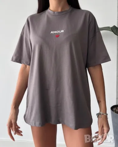 Дамска дълга тениска два цвята , снимка 3 - Тениски - 49763597