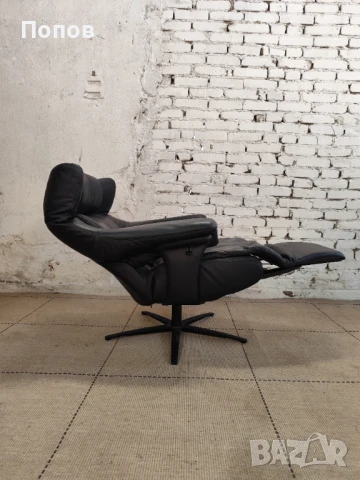 Кожен дизайнерски фотьойл Carlos Exclusive, снимка 1