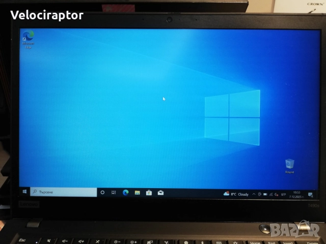 Бизнес лаптоп Lenovo ThinkPad T490S i5x1.60GHz-8RAM-200ssd 8-gen, снимка 2 - Лаптопи за работа - 52688490