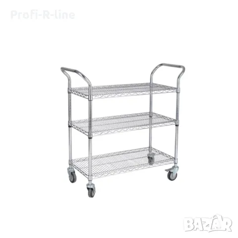 Количка три нива неръждаема стомана L3 -110, снимка 3 - Обзавеждане за заведение - 49273018