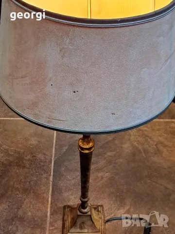 лампа с бронзов пиедестал 23/6, снимка 11 - Настолни лампи - 49663415