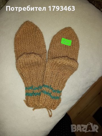 Ръчно плетени детски чорапи от вълна, снимка 1 - Чорапи - 38715149