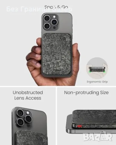 Нова Карбонова външна батерия 5000mAh – MagSafe, PD, QC, ултра лека, снимка 6 - Външни батерии - 49661692