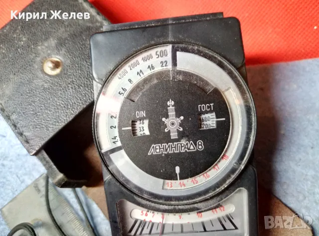 ЛЕНИНГРАД 8 Стар ПРЕЦИЗЕН РУСКИ ФОТОГРАФСКИ СВЕТЛОМЕР СССР 1988г. с КАЛЪФ ЕСТЕСТВЕНА КОЖА 47551, снимка 9 - Антикварни и старинни предмети - 47694873