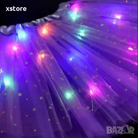 Детска поличка с лъскави елементи, снимка 3 - Детски рокли и поли - 52796478