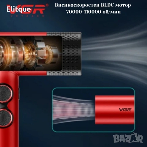 Професионален комплект машинки за подстригване VGR Stepless 4 в 1, снимка 5 - Друго оборудване - 53424594