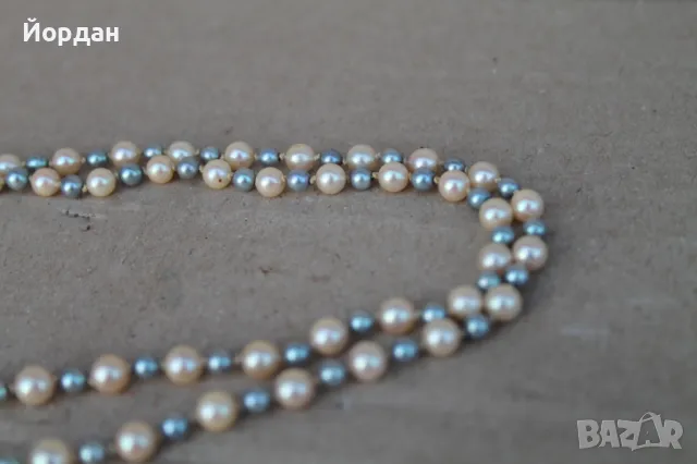 Дамско колие с естествени перли и със закопчалка от бяло  злато, снимка 16 - Колиета, медальони, синджири - 48728747