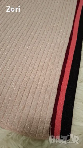 ИЗКЛЮЧИТЕЛНО КРАСИВА блестяща пола фино плетиво , снимка 2 - Поли - 49683068