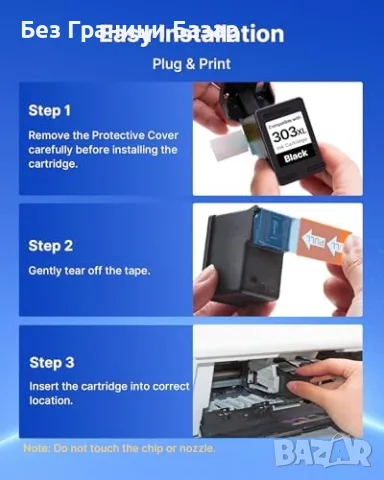 Нови 303XL Мастилници за HP Envy Photo Tango Black Colour Комплект 2 броя тонер принтер печат, снимка 7 - Консумативи за принтери - 55957171