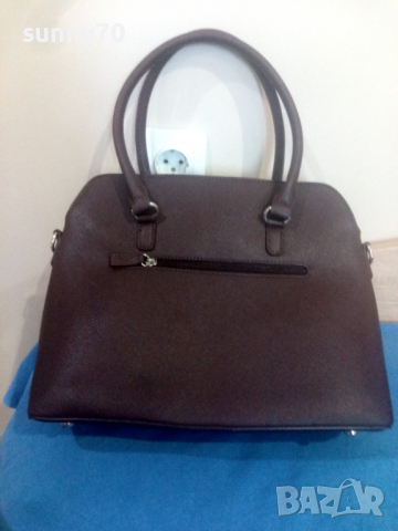 Чанта цвят патладжан, David Jones, снимка 2 - Чанти - 36133366