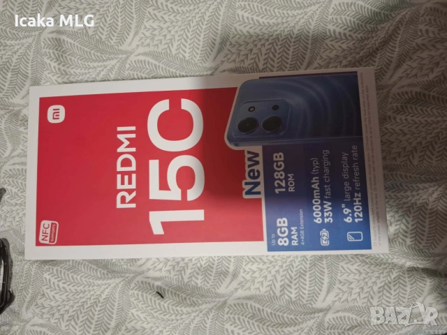 Xiaomi Redmi 15C 128GB 4GB RAM Dual. ЧИСТО НОВ!