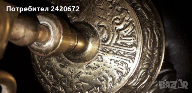 Ретро  бронзов  телефон N.E.C, снимка 7 - Антикварни и старинни предмети - 41649544