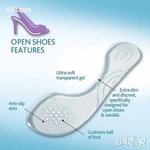 Дамски силиконови стелки за обувки TV290, снимка 4 - Други - 52889098