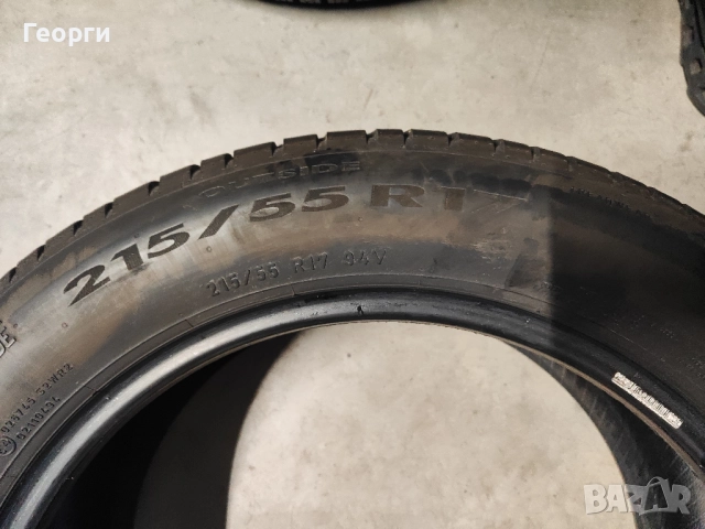 2бр.летни гуми 215/55/17 Pirelli, снимка 3 - Гуми и джанти - 52466824