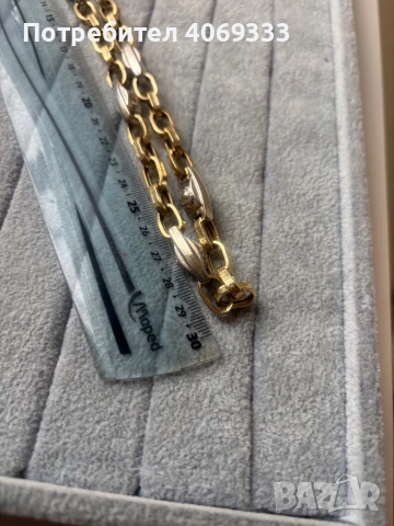 Златен ланец 25.35гр 14к 60см, снимка 4 - Колиета, медальони, синджири - 52854969