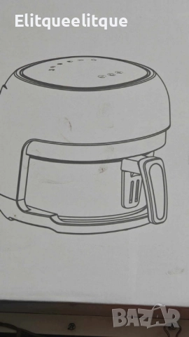 Интелигентен въздушен фритюрник 6 литра с прозрачен визуален прозорец – Здравословно готвене , снимка 4 - Друга електроника - 52284156