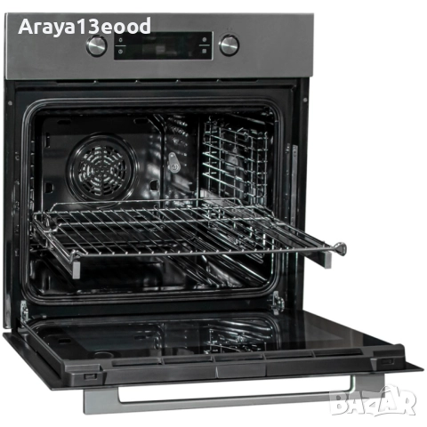 Фурна за вграждане Midea 65M90E3 IX - 70 л, енергиен клас A, телескопични водачи, снимка 7 - Печки, фурни - 52523839