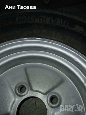 Гума с джанта за ремарке, снимка 2 - Гуми и джанти - 53648692