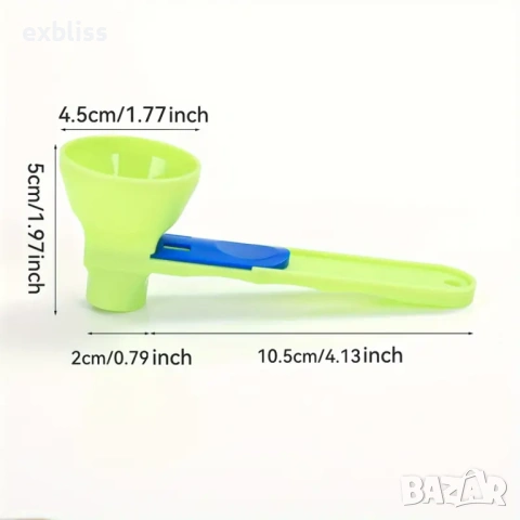 Пластмасова мерителна лъжичка с дълга дръжка, снимка 4 - Аксесоари за кухня - 53387573